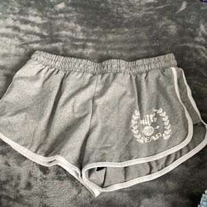 Gray simple sleep shorts